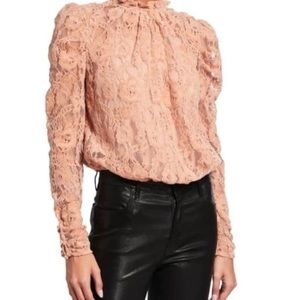 WAYF lace blouse/body suit